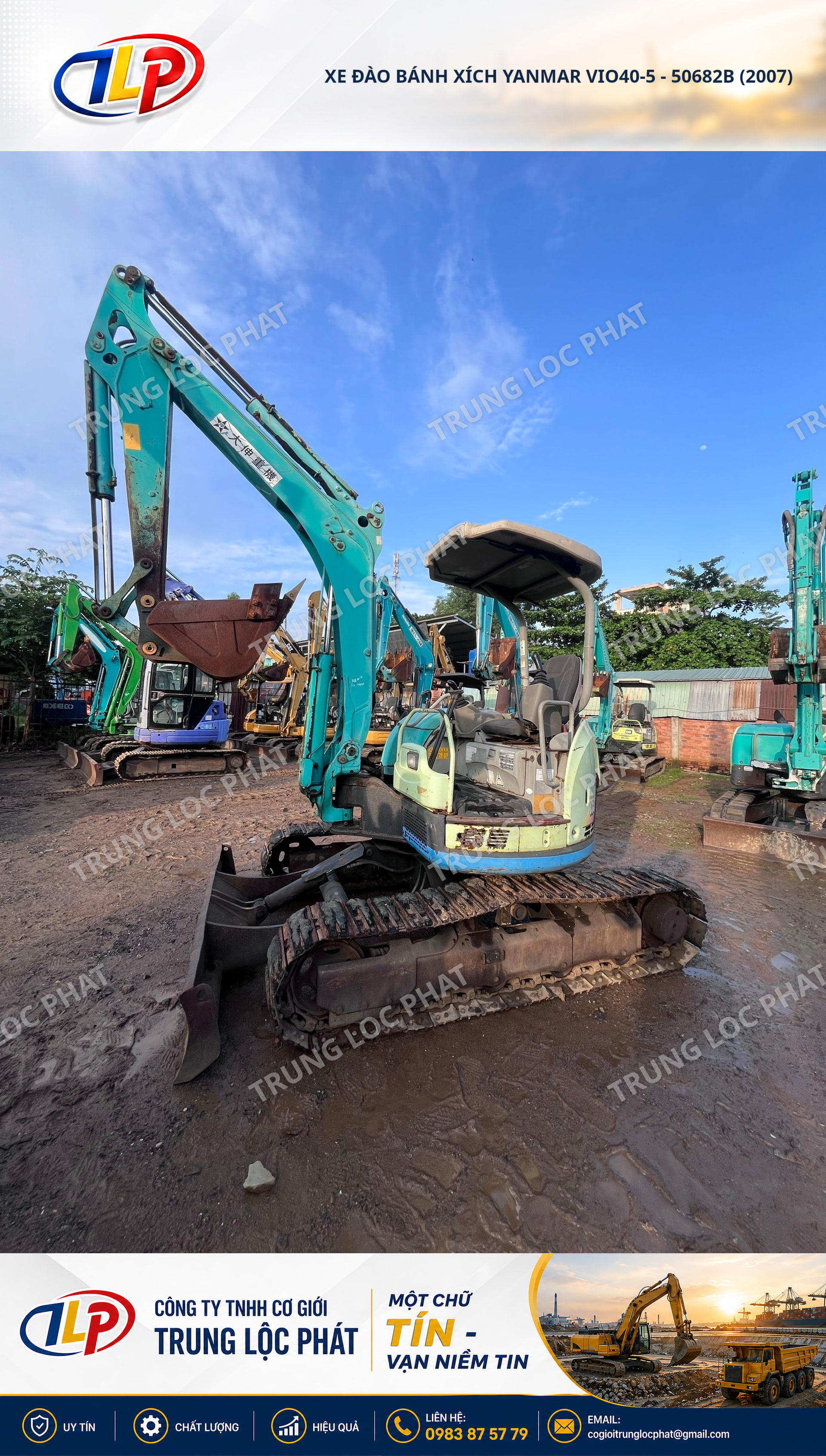 Xe đào bánh xích Yanmar ViO40-5 nhập khẩu chính hãng Nhật Bản - 1