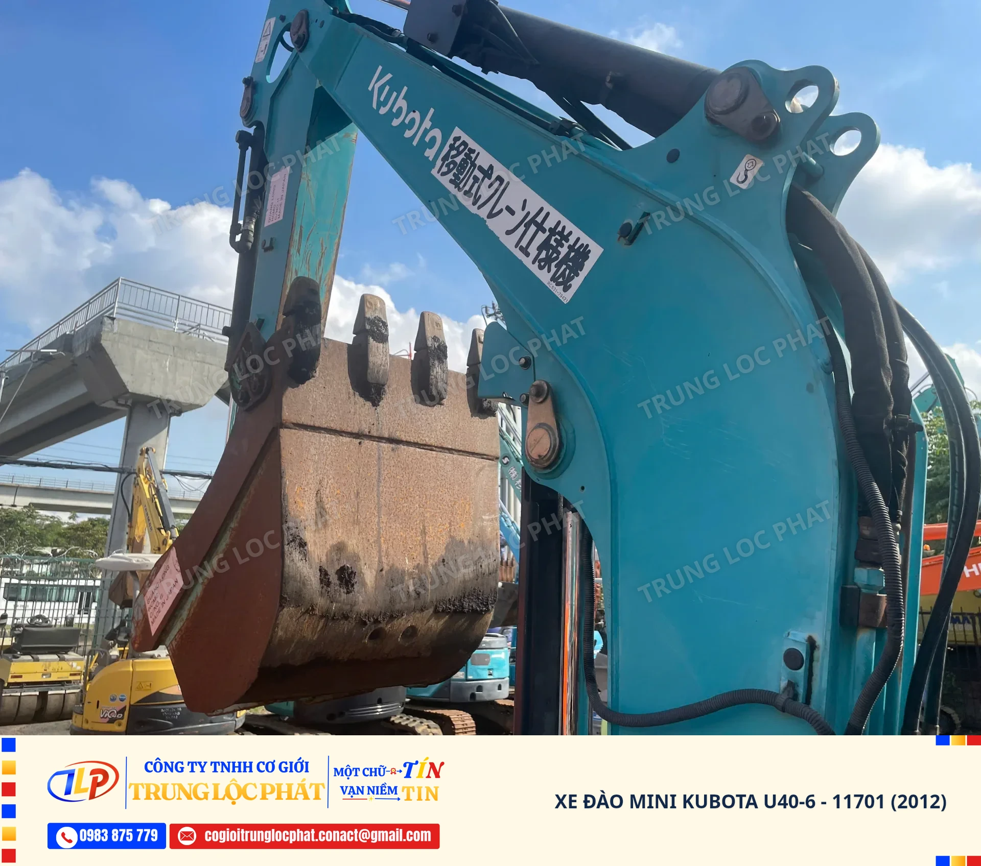 Xe đào bánh xích Kubota U40-6 chính hãng chất lượng cao - 2