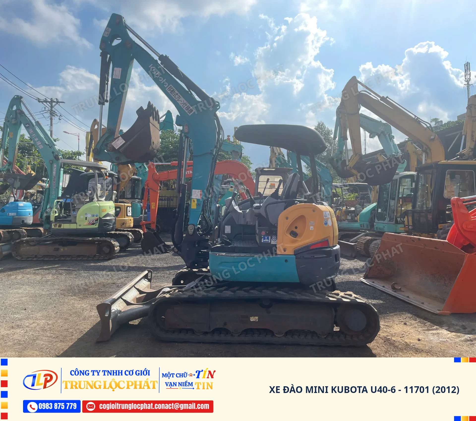 Xe đào bánh xích Kubota U40-6 chính hãng chất lượng cao