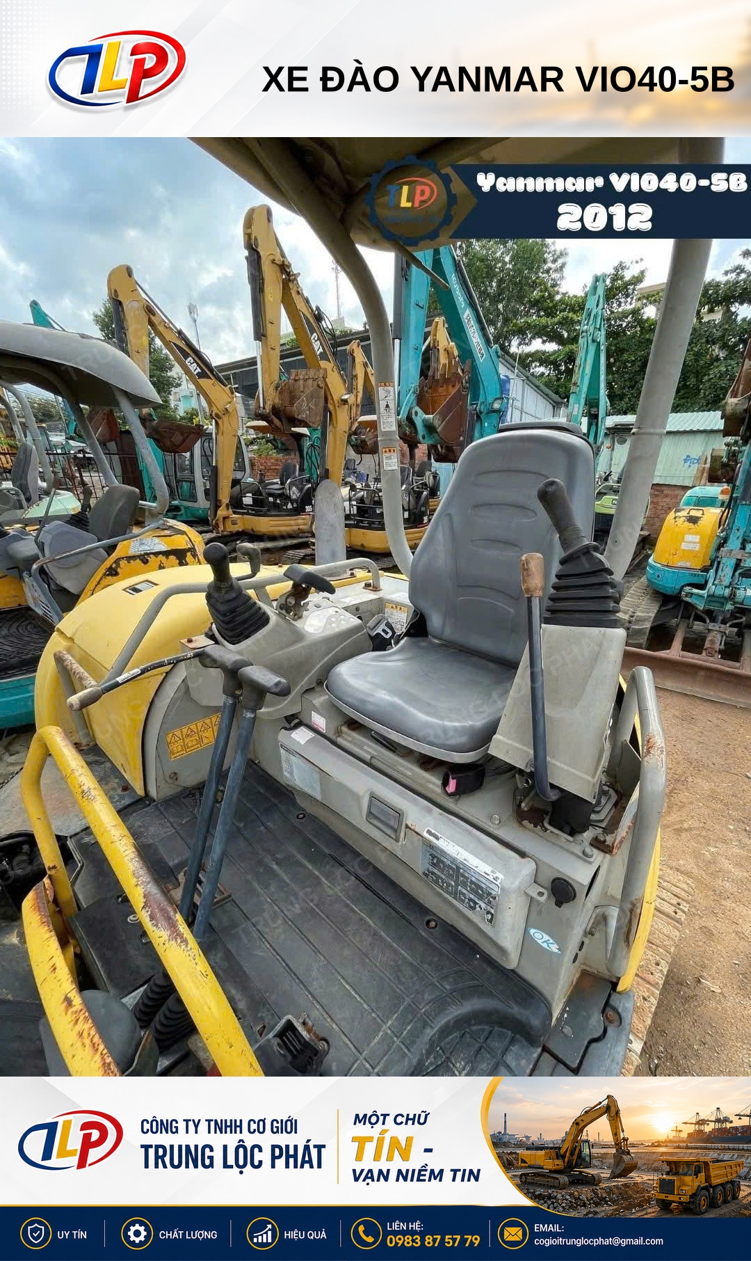 Xe đào bánh xích Yanmar ViO40-5B chính hãng chất lượng cao - 2