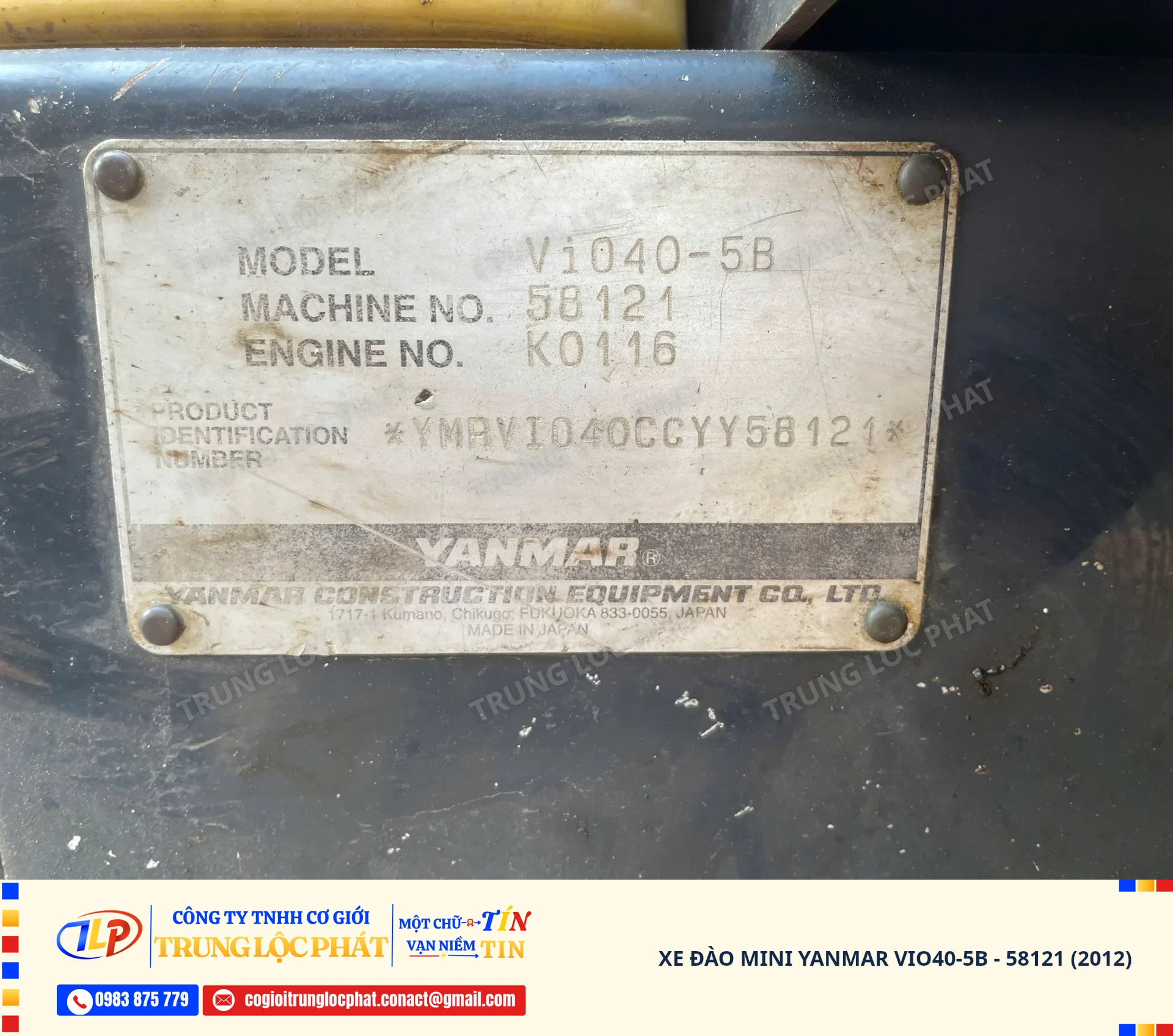 Xe đào bánh xích Yanmar ViO40-5B chính hãng chất lượng cao - 25
