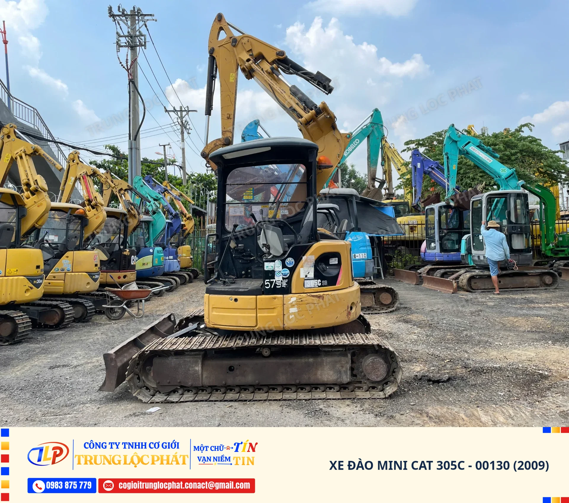 Xe đào bánh xích CAT 305C chính hãng chất lượng cao