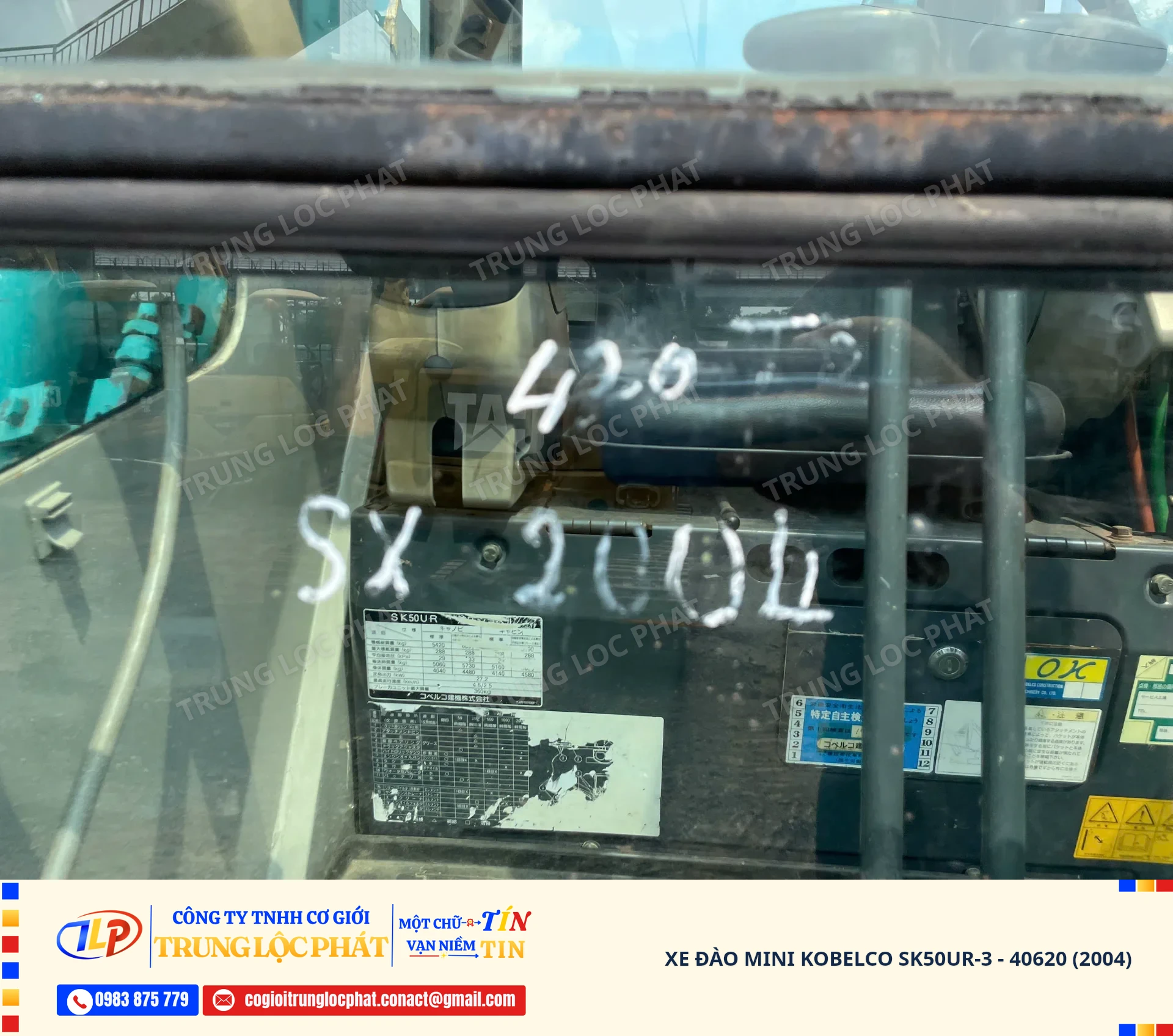 Xe đào bánh xích Kobelco SK50UR-3 chính hãng chất lượng cao - 36