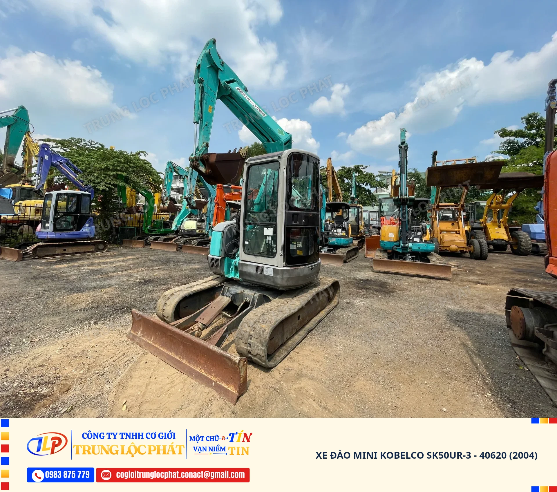 Xe đào bánh xích Kobelco SK50UR-3 chính hãng chất lượng cao