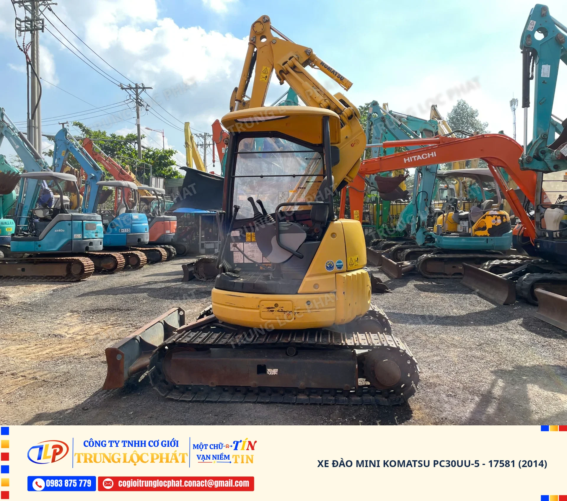 Xe đào bánh xích Komatsu PC30UU-5 chất lượng cao nhập khẩu chính hãng - 1