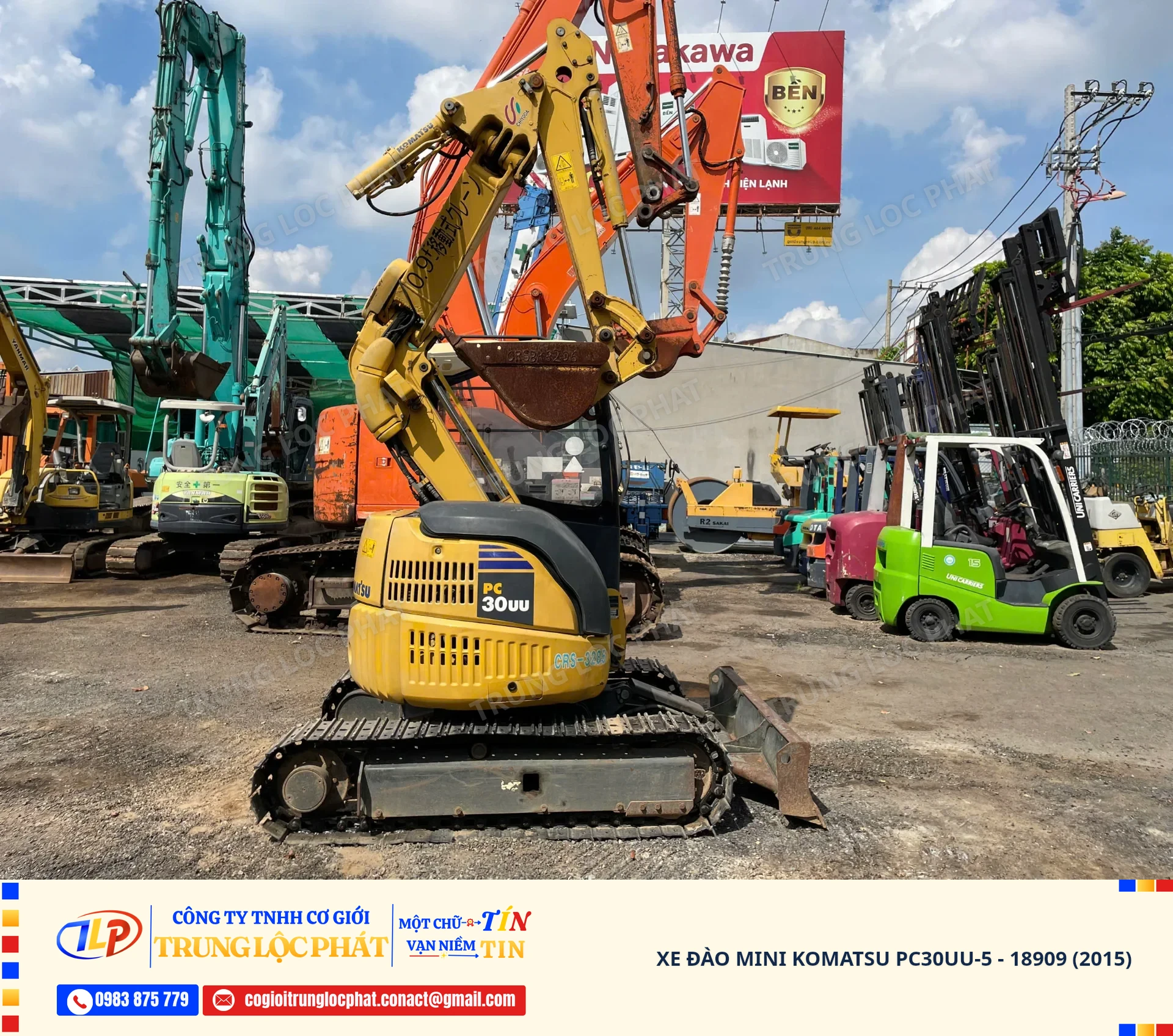 Xe đào bánh xích Komatsu PC30UU-5 chất lượng cao nhập khẩu Nhật Bản - 29