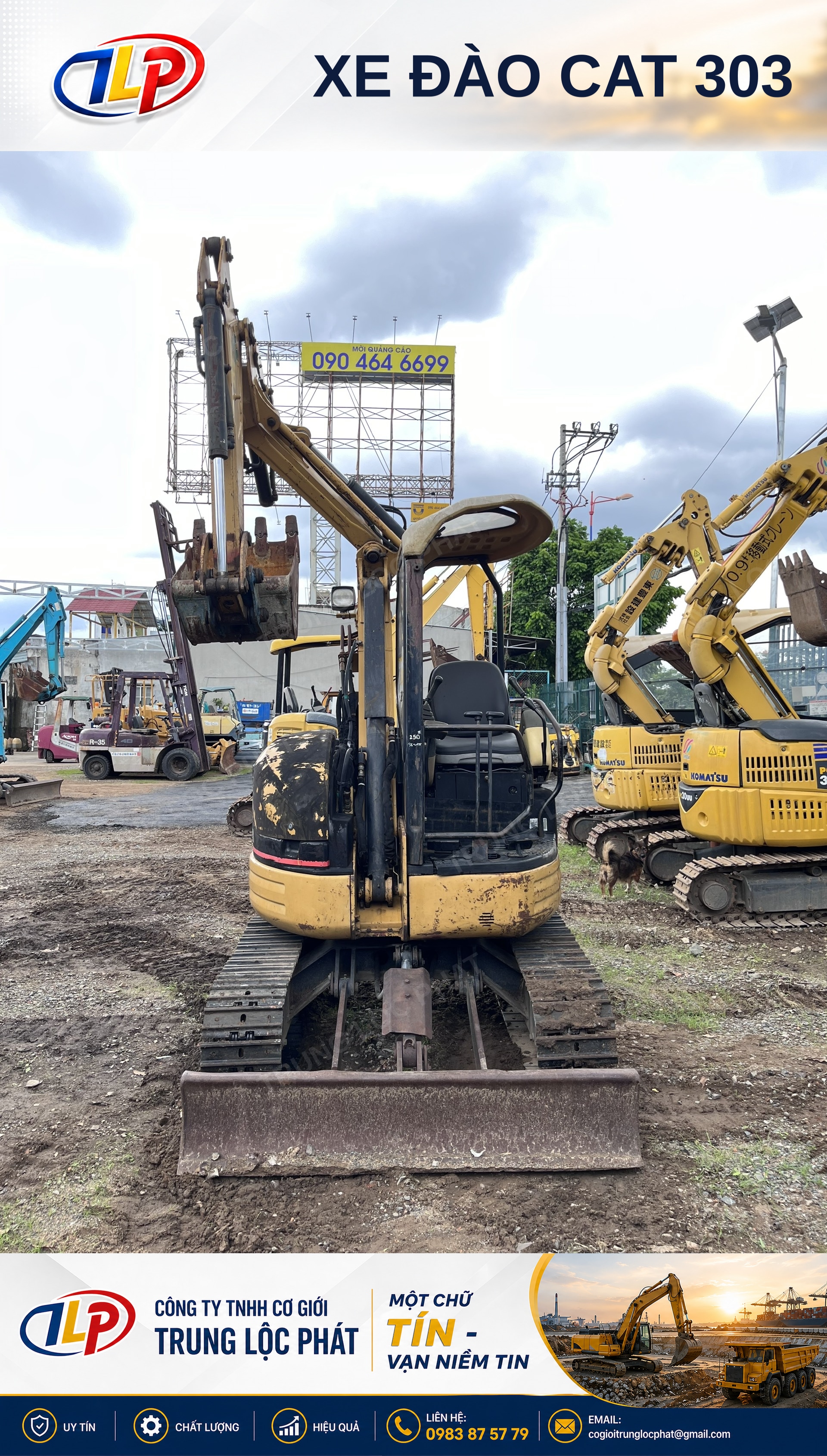 Xe đào bánh xích CAT 303 SR chất lượng cao nhập khẩu chính hãng - 1