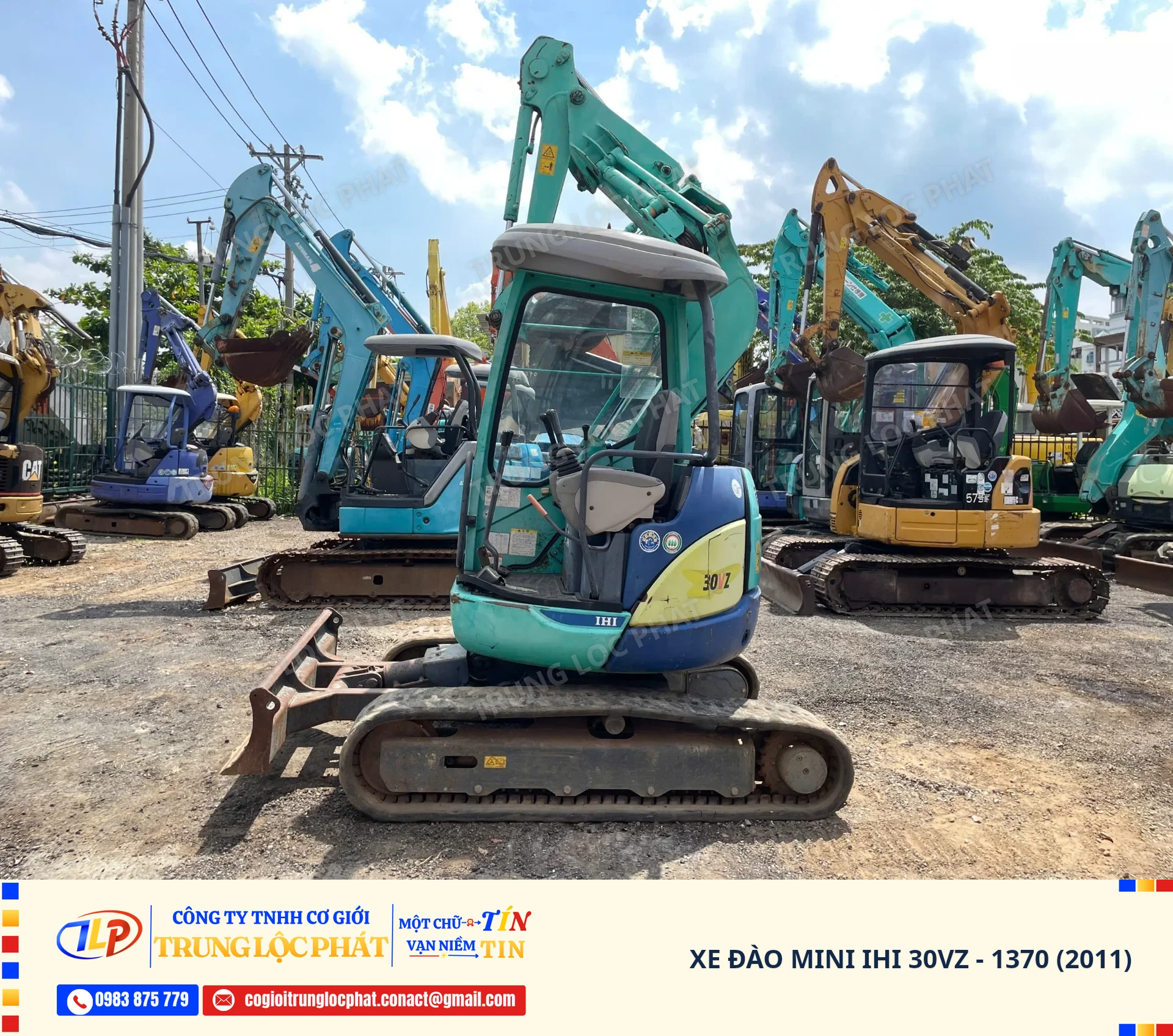 Xe đào bánh xích IHI 30VZ nhập khẩu Nhật Bản chất lượng cao - 1