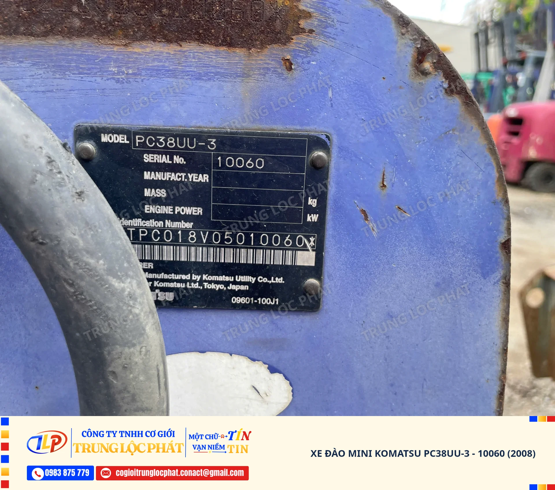 Xe đào bánh xích Komatsu PC38UU-3 chính hãng chất lượng cao - 29