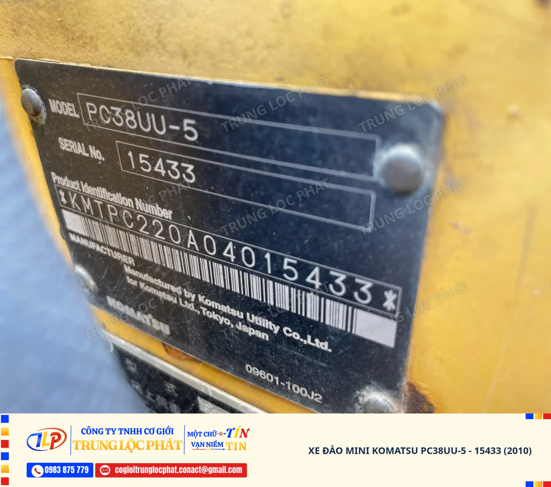 Xe đào bánh xích Komatsu PC38UU-5 chính hãng chất lượng cao - 22