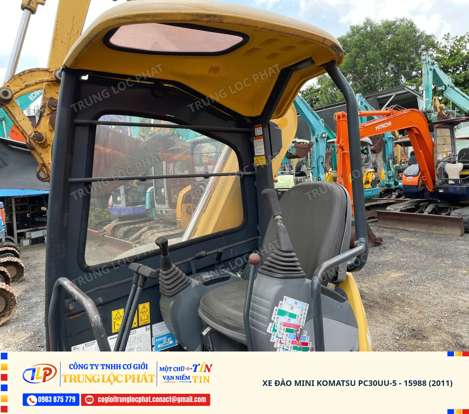 Xe đào bánh xích Komatsu PC30UU-5 chính hãng bền bỉ chất nhập khẩu Nhật Bản - 34