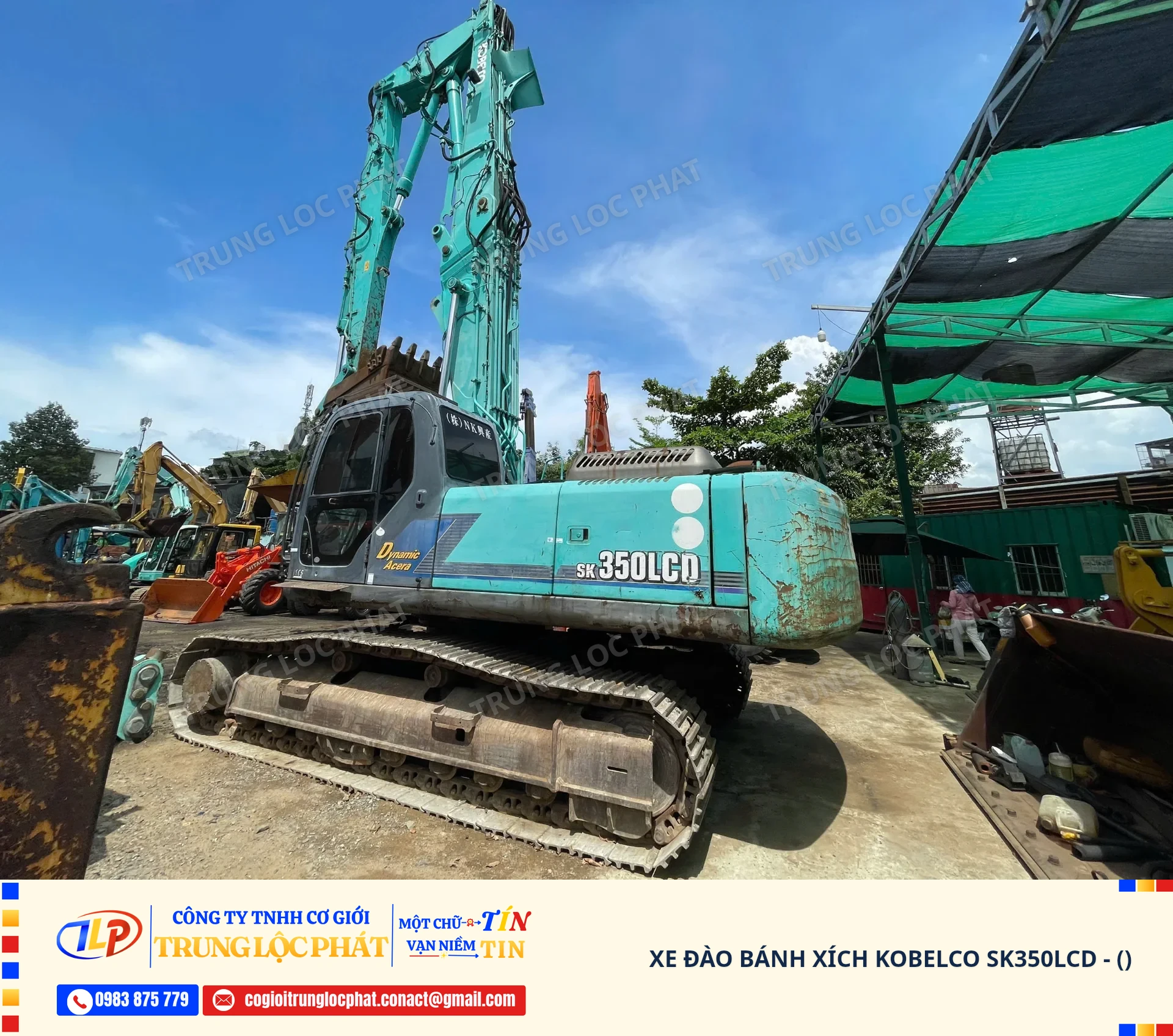 Xe đào bánh xích Kobelco SK350LCD nhập khẩu Nhật Bản chính hãng