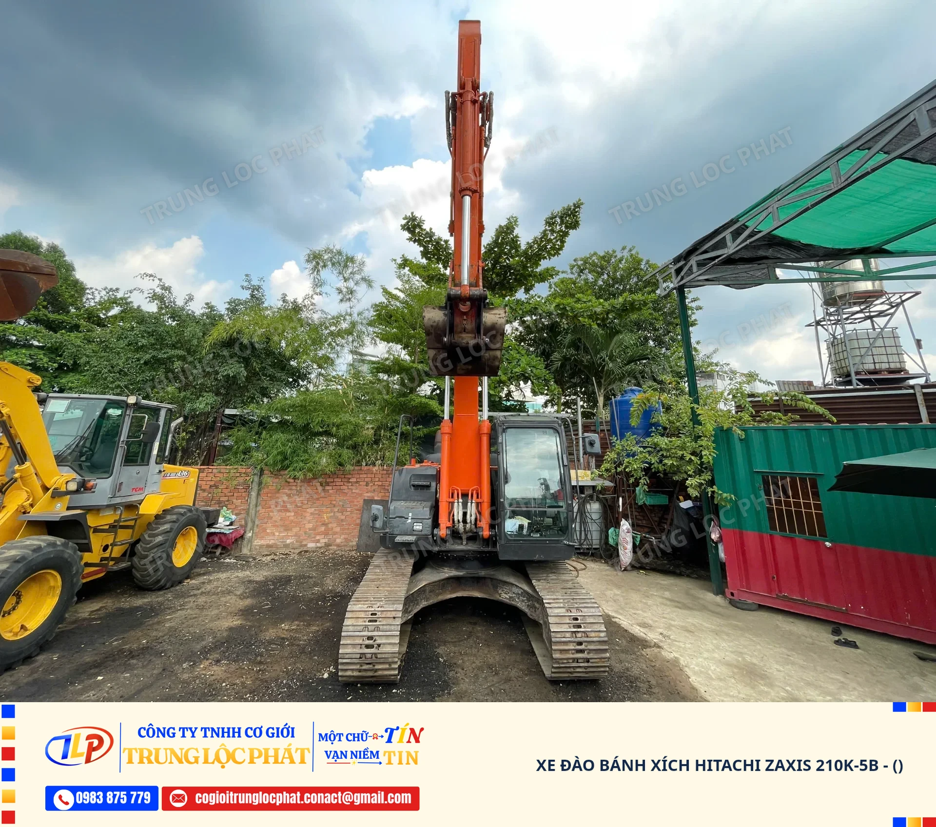 Xe đào bánh xích Hitachi Zaxis 210K-5B nhập khẩu chính hãng Nhật Bản - 2