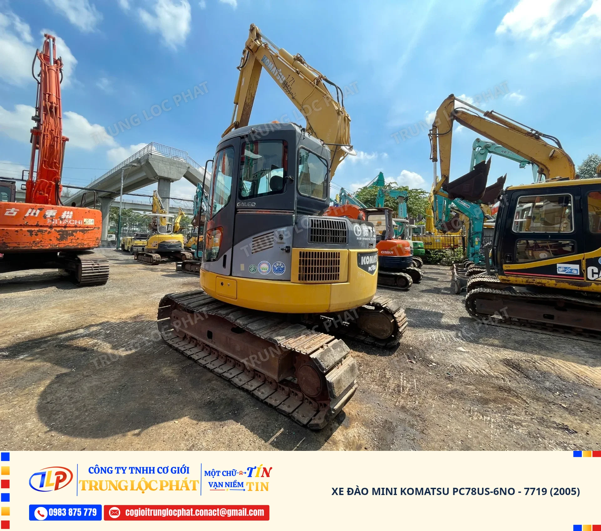 Xe đào bánh xích Komatsu PC78US nhập khẩu Nhật Bản chính hãng chất lượng cao - 2
