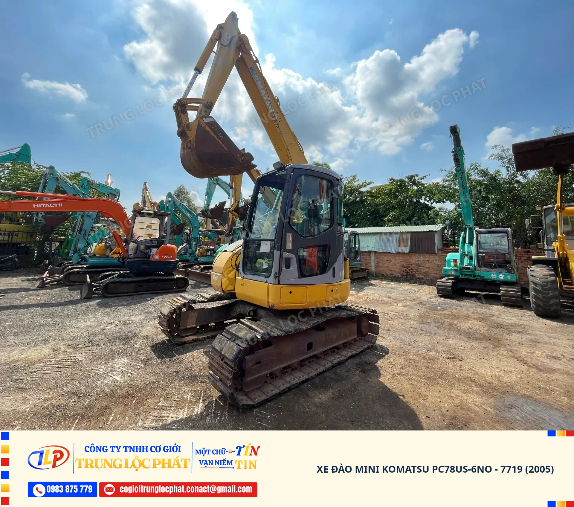 Xe đào bánh xích Komatsu PC78US nhập khẩu Nhật Bản chính hãng chất lượng cao