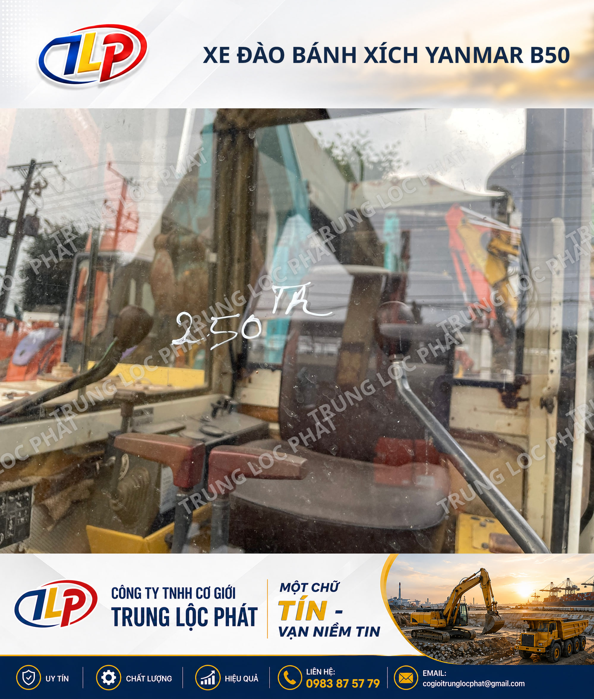 Xe đào bánh xích Yanmar B50 chính hãng chất lượng cao sản xuất tại Nhật Bản - 8