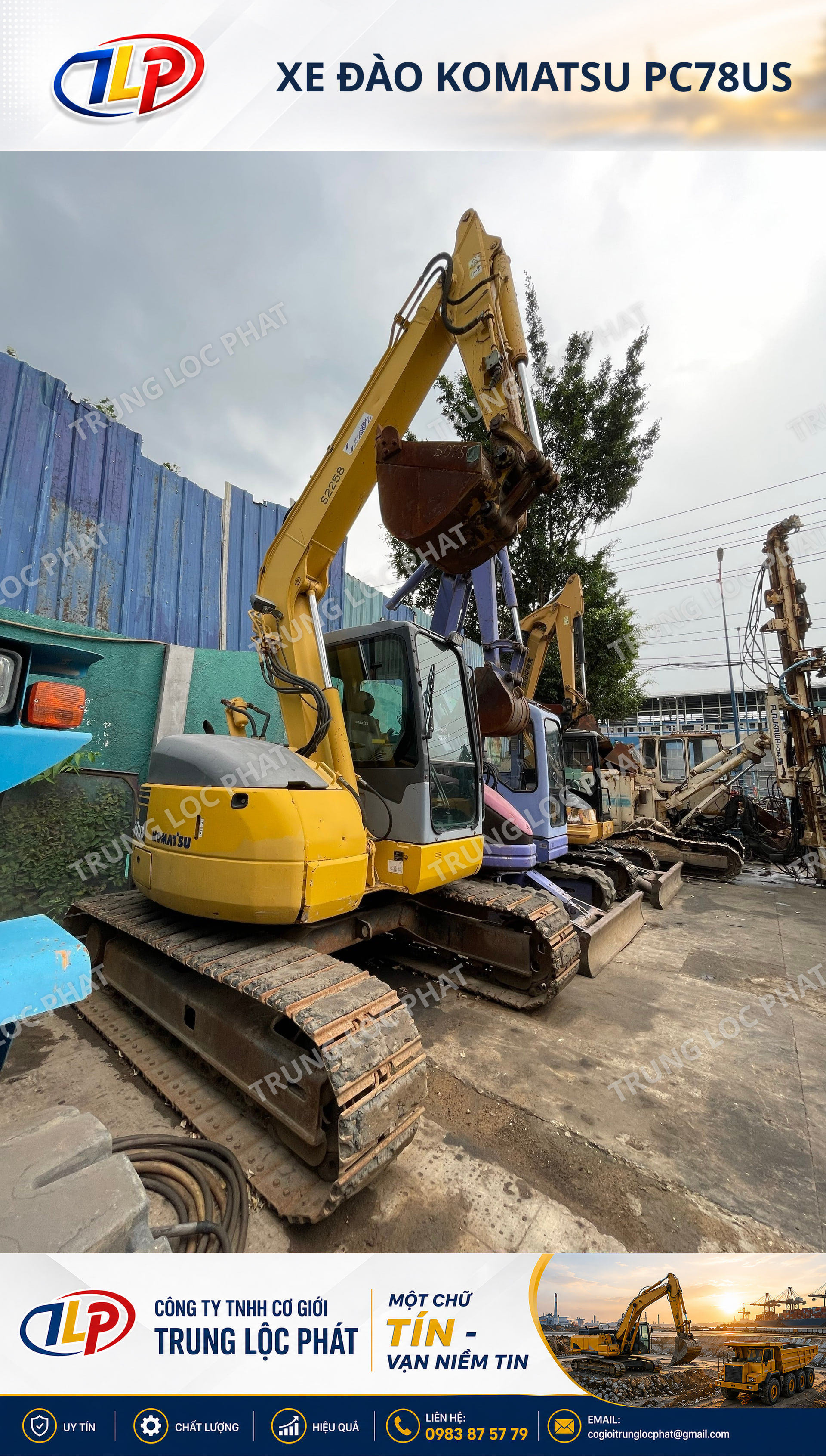Xe đào bánh xích Komatsu PC78US chính hãng độ bền cao - 2