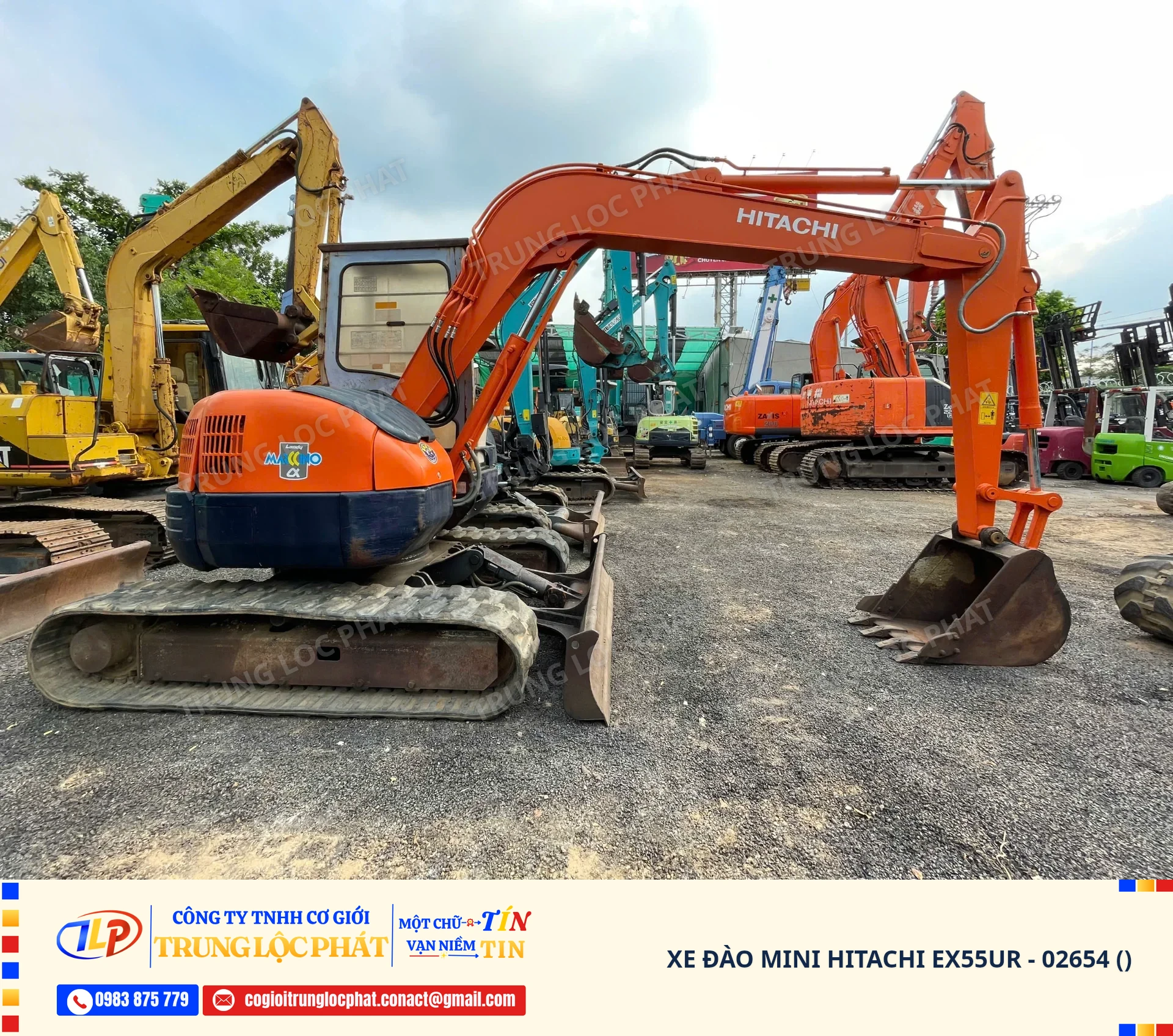 Xe đào bánh xích Hitachi EX55UR chính hãng chất lượng cao nhập khẩu Nhật Bản - 2