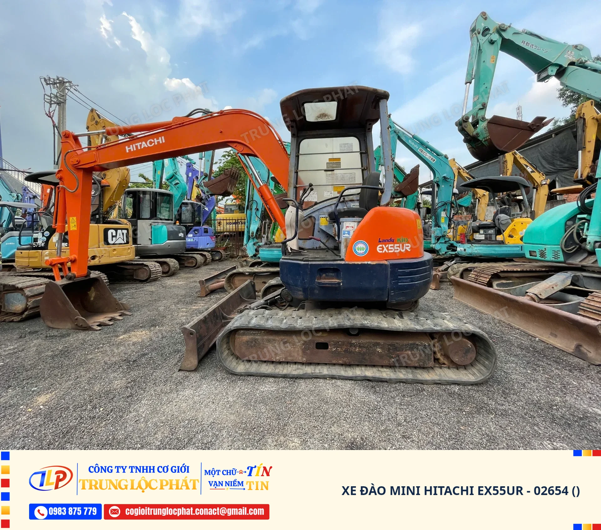 Xe đào bánh xích Hitachi EX55UR chính hãng chất lượng cao nhập khẩu Nhật Bản