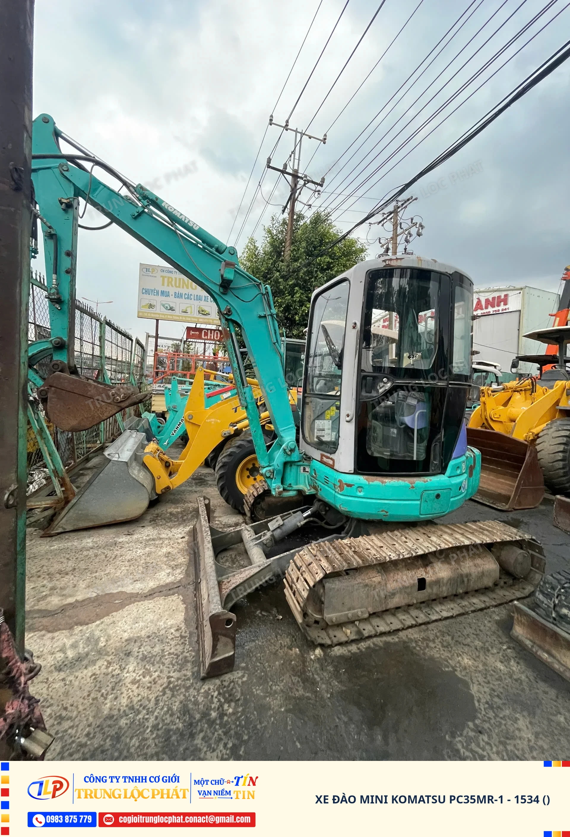 Xe đào bánh xích Komatsu PC35MR-1 chính hãng chất lượng cao - 1