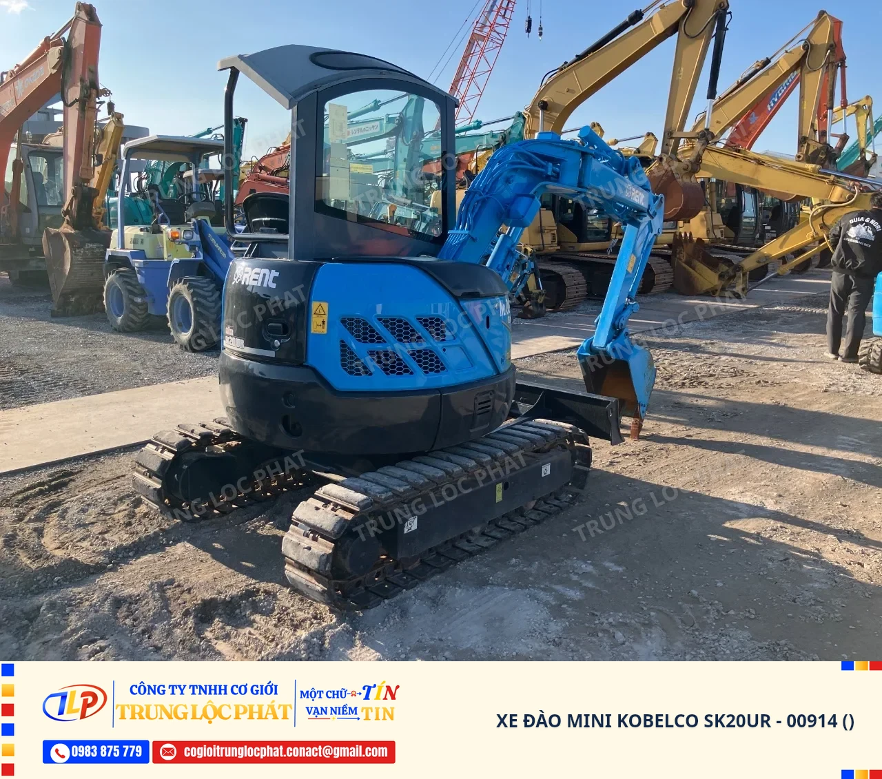 Xe đào bánh xích Kobelco SK20UR nhập khẩu chính hãng chất lượng cao - 2