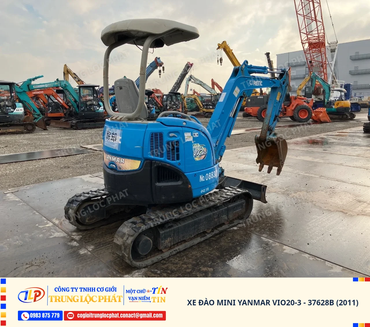 Xe đào bánh xích Yanmar ViO20-3 nhập khẩu Nhật Bản chính hãng chất lượng cao - 2