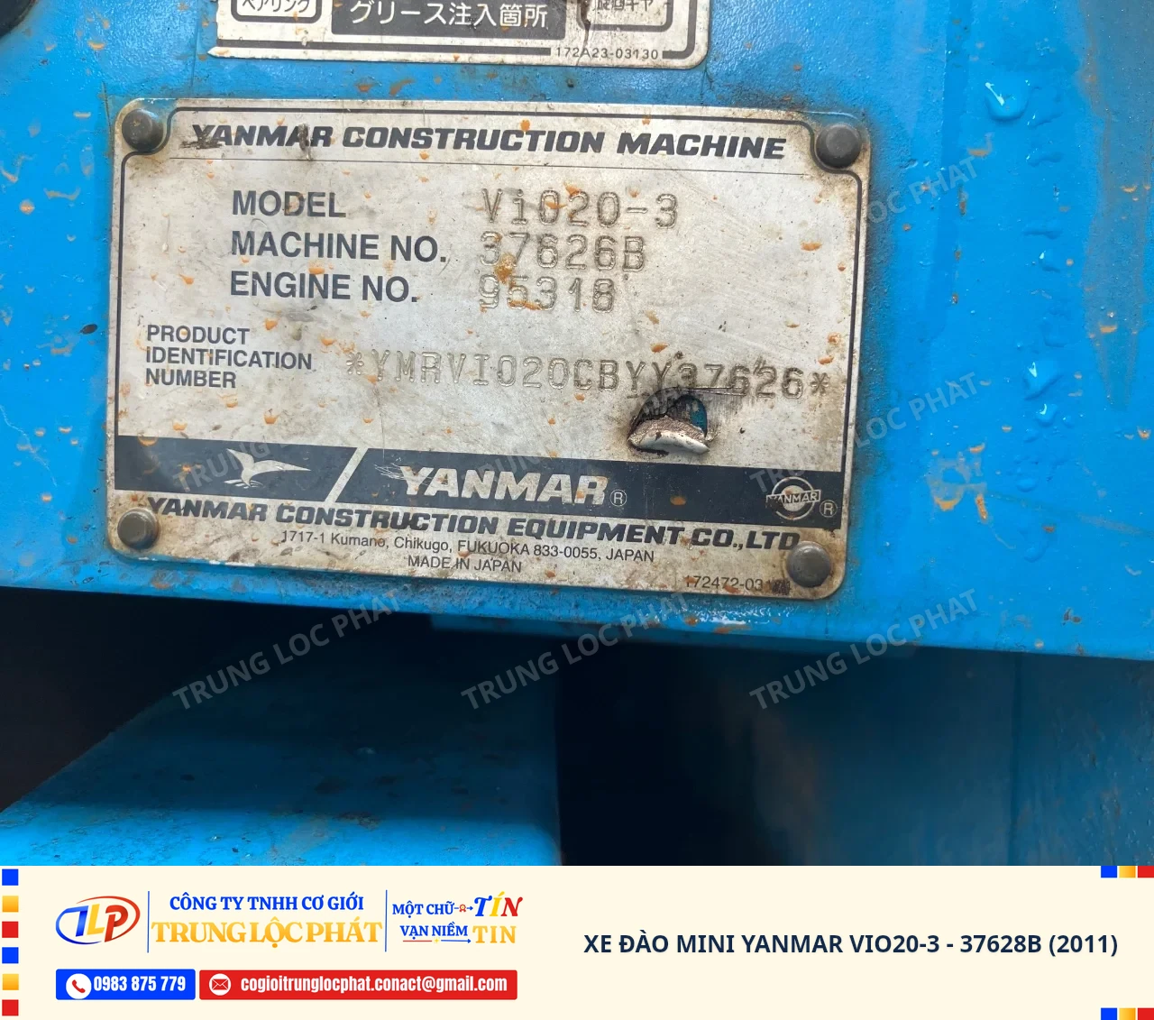 Xe đào bánh xích Yanmar ViO20-3 nhập khẩu Nhật Bản chính hãng chất lượng cao - 53