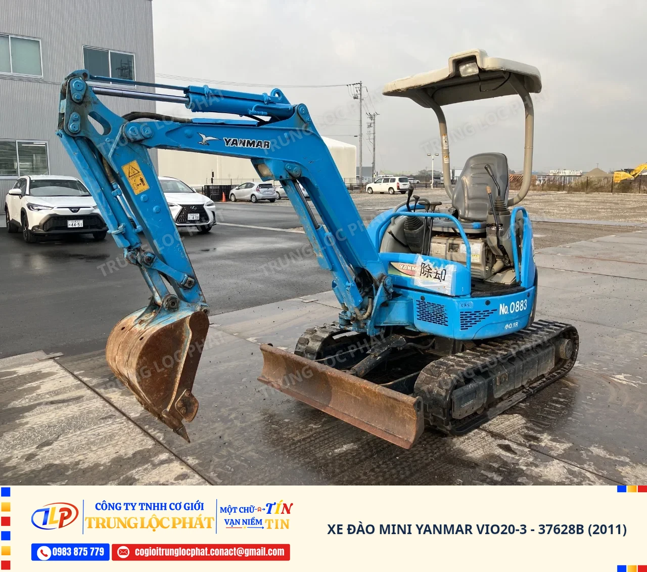 Xe đào bánh xích Yanmar ViO20-3 nhập khẩu Nhật Bản chính hãng chất lượng cao