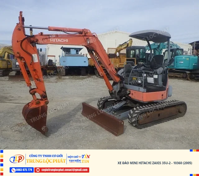 Xe đào bánh xích Hitachi Zaxis 35U-2 nhập khẩu Nhật Bản chất lượng cao - 1