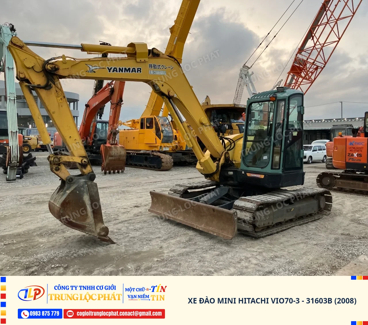 Xe đào bánh xích Hitachi ViO70-3 chính hãng chất lượng cao