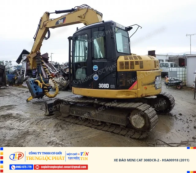 Xe đào bánh xích CAT 308DCR-2 nhập khẩu chính hãng chất lượng cao - 2