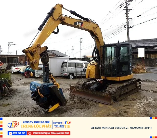 Xe đào bánh xích CAT 308DCR-2 nhập khẩu chính hãng chất lượng cao - 1