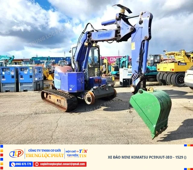 Xe đào mini Komatsu PC59UUT-3EO nhập khẩu chính hãng chất lượng cao - 2