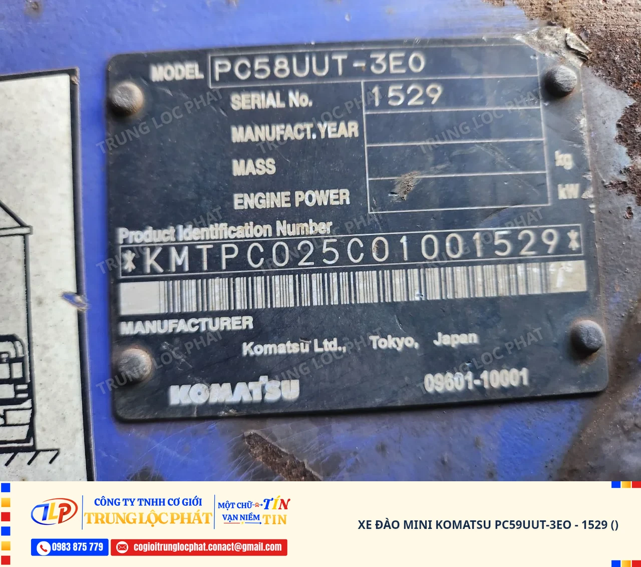 Xe đào mini Komatsu PC59UUT-3EO nhập khẩu chính hãng chất lượng cao - 60