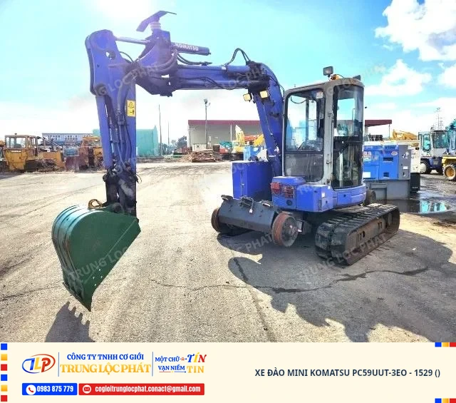 Xe đào mini Komatsu PC59UUT-3EO nhập khẩu chính hãng chất lượng cao - 1
