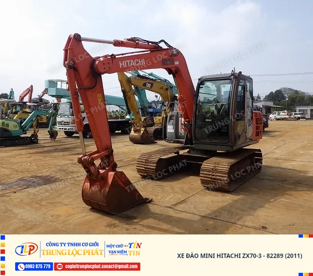Xe đào bánh xích Hitachi ZX70-3 nhập khẩu chính hãng chất lượng cao - 1