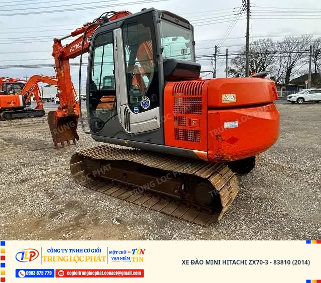 Xe đào bánh xích Hitachi ZX70-3 nhập khẩu chính hãng chất lượng cao - 2