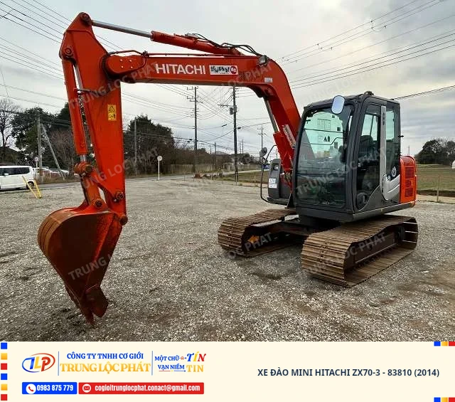 Xe đào bánh xích Hitachi ZX70-3 nhập khẩu chính hãng chất lượng cao - 1