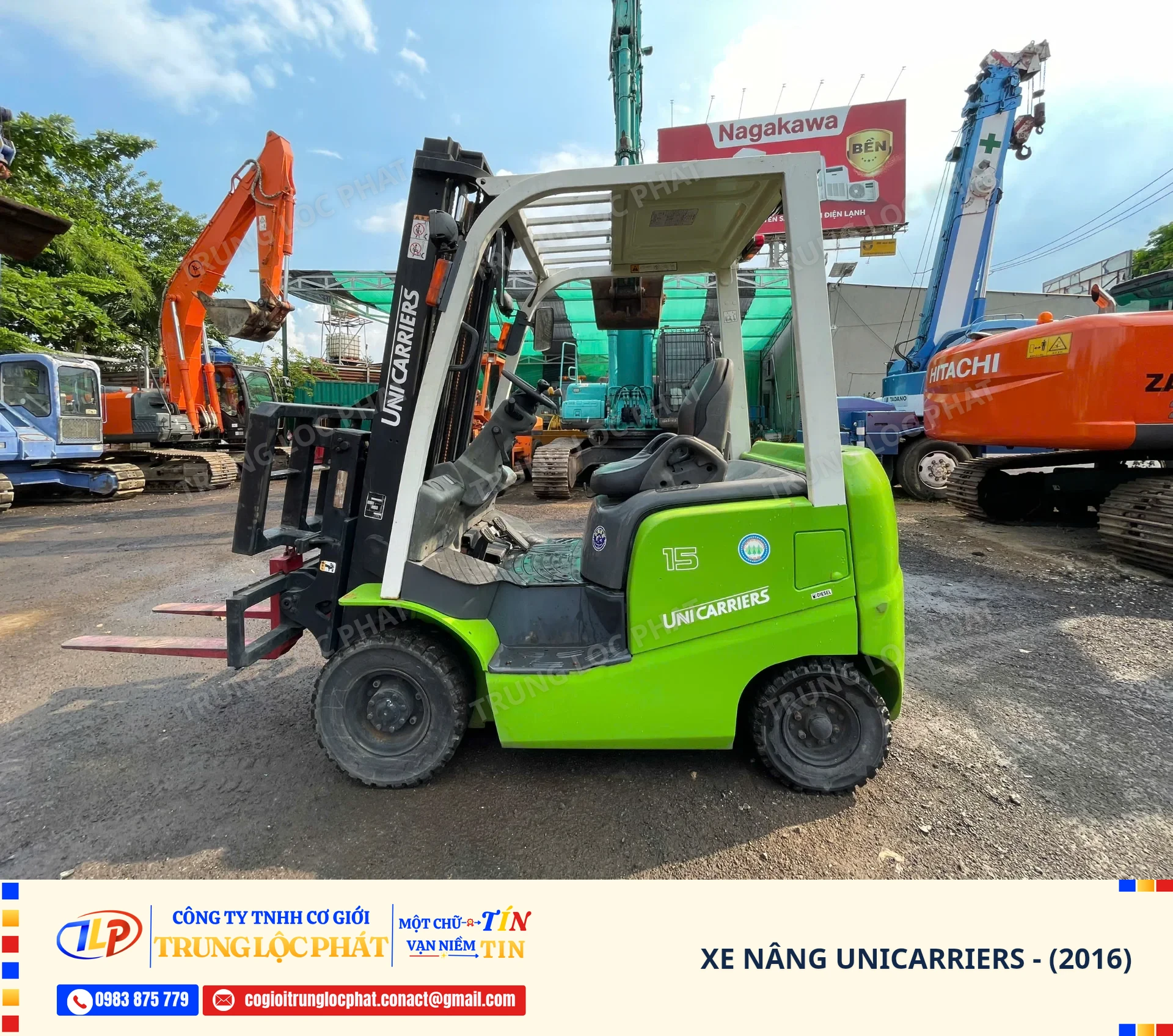 Xe nâng hàng Unicarriers sản xuất năm 2016 chính hãng Nhật Bản chất lượng cao - 2