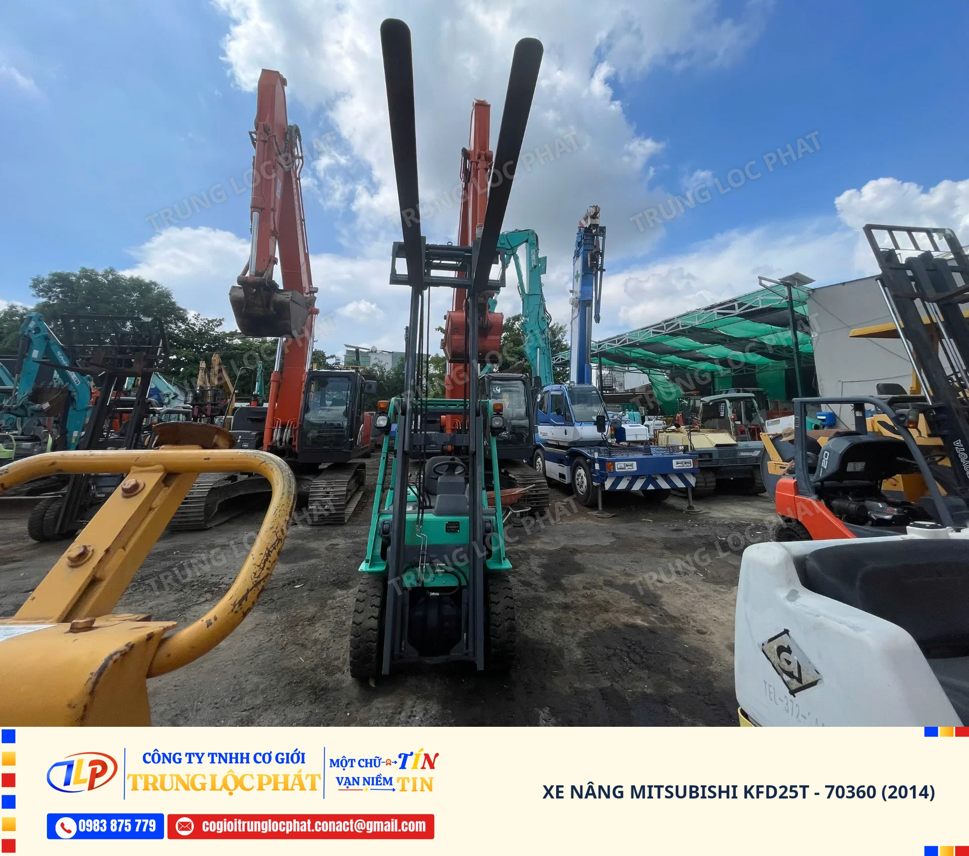 Xe nâng hàng Mitsubishi KFD25T sản xuất năm 2014 nhập khẩu chính hãng - 2
