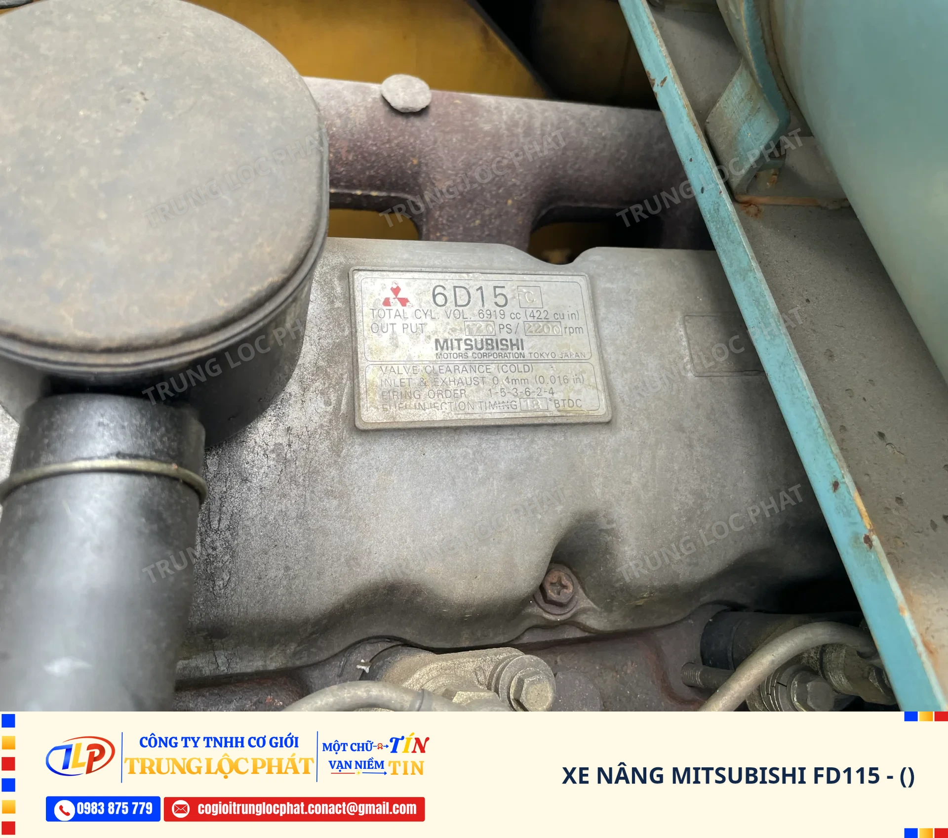 Xe nâng dầu Mitsubishi FD115 tải trọng 11.5 tấn chính hãng chất lượng cao - 19