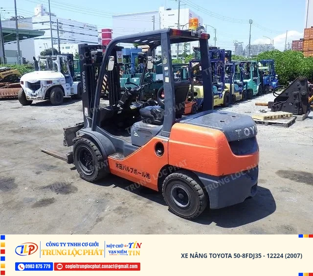 Xe nâng dầu Toyota 50-8FDJ35 sản xuất năm 2007 nhập khẩu Nhật Bản chất lượng cao - 2