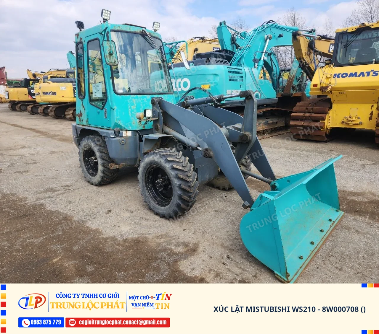 Xe xúc lật Mitsubishi WS210 nhập khẩu chính hãng chất lượng cao - 2