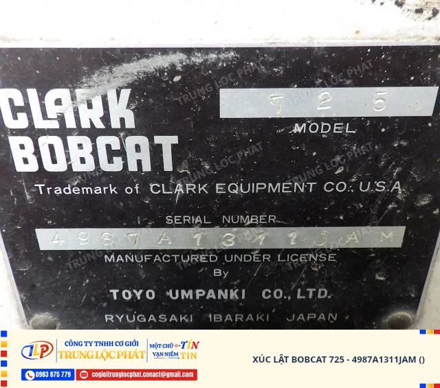 Xe xúc lật Bobcat 725 nhập khẩu chính hãng chất lượng cao - 51