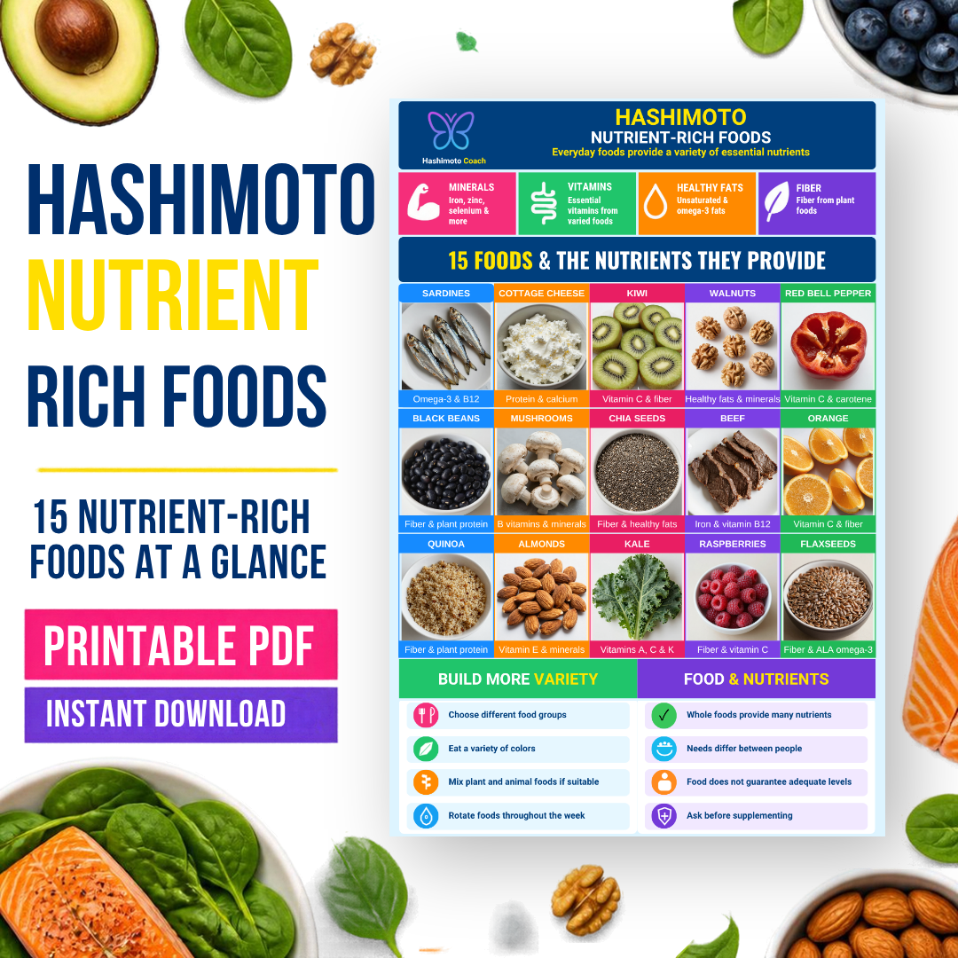 05 — Nutrient-Rich Foods Printable Hashimoto Infographic