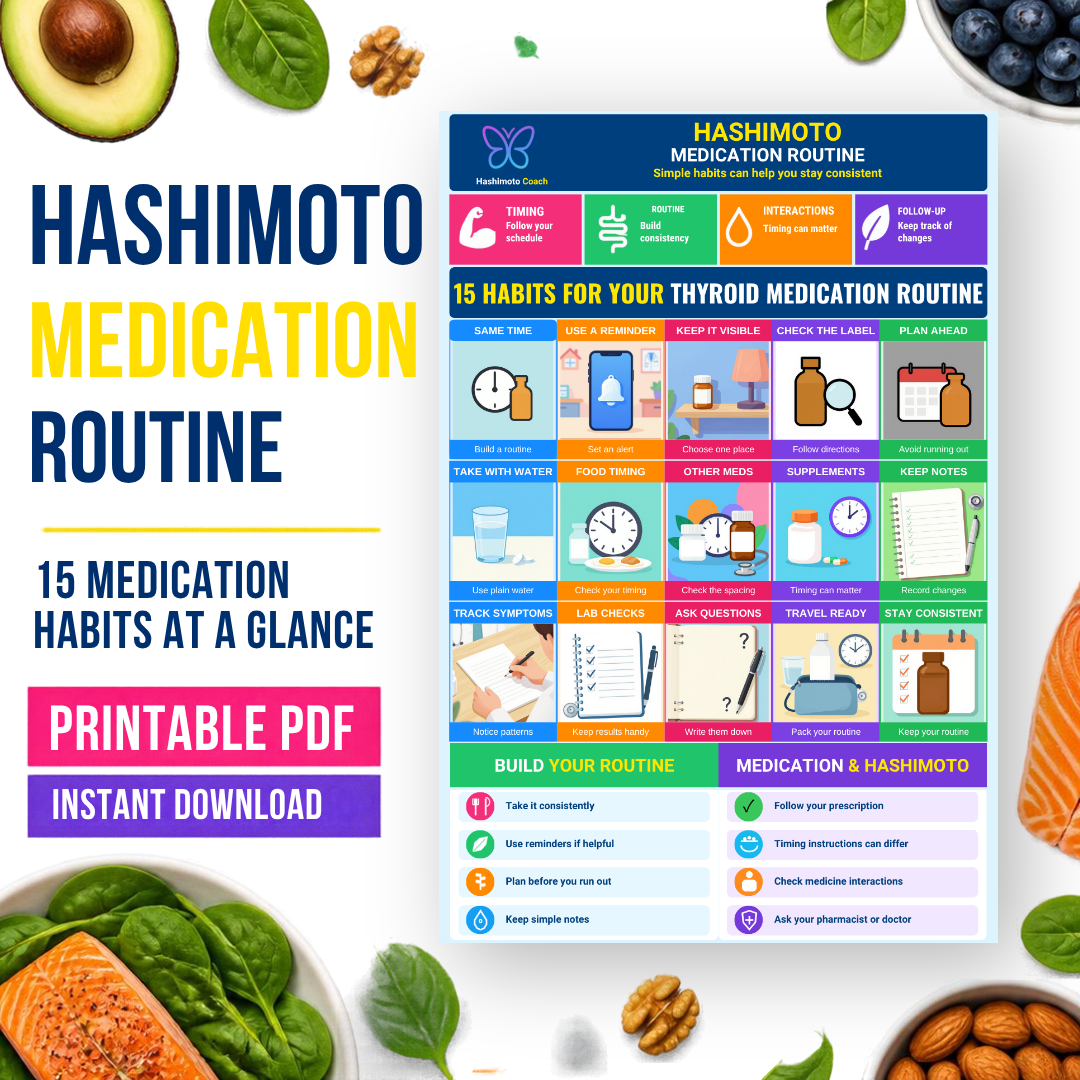 10 — Medication Routine Printable Hashimoto Infographic