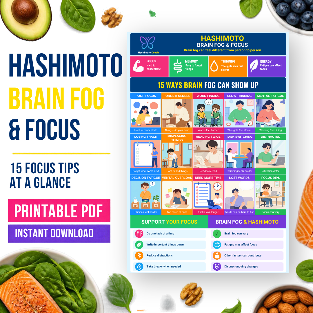 11 — Brain Fog & Focus Printable Hashimoto Infographic