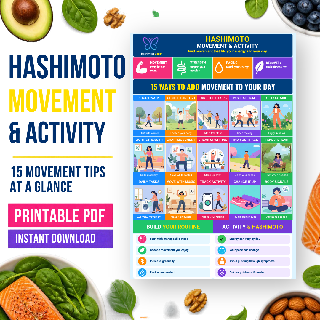 12 — Movement & Activity Printable Hashimoto Infographic