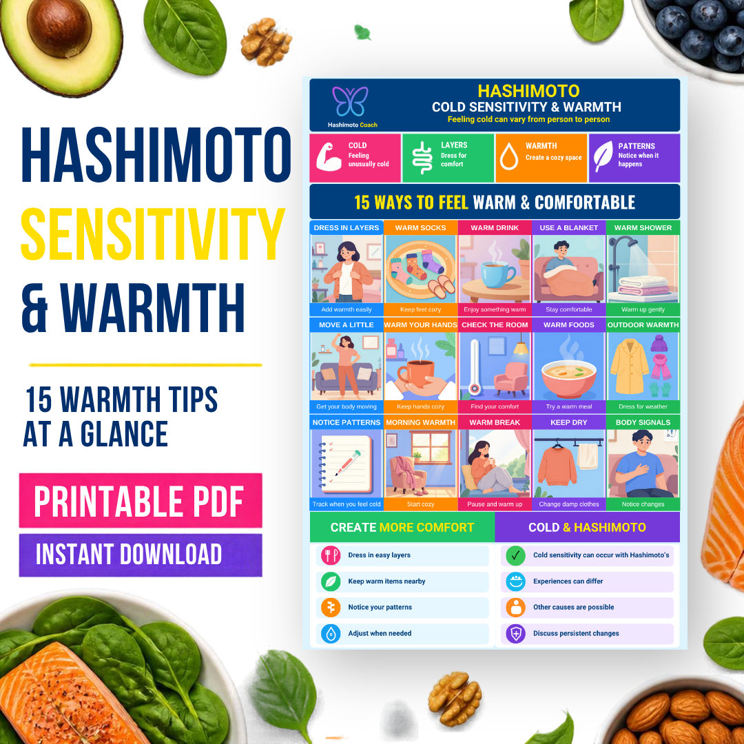 13 — Cold Sensitivity & Warmth Printable Hashimoto Infographic