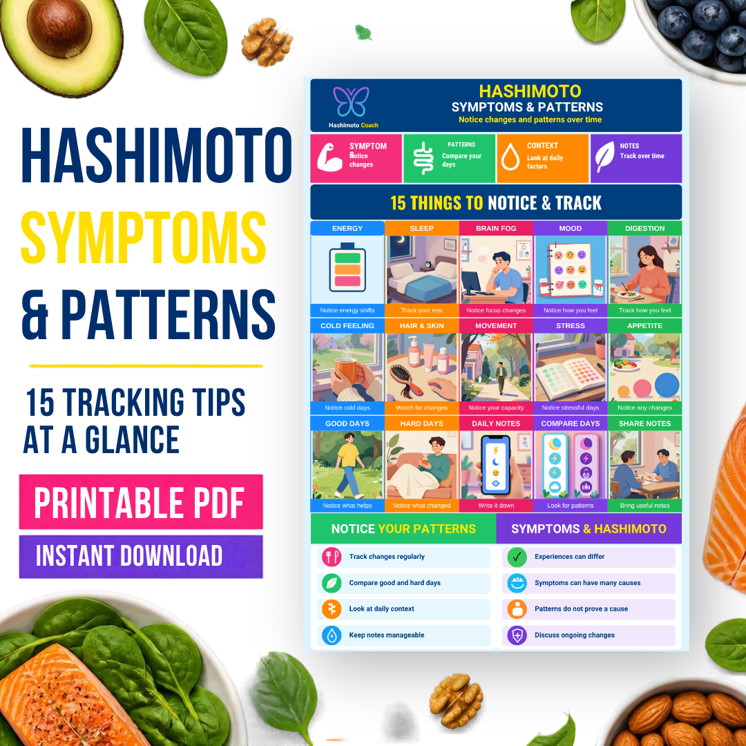 16 — Symptoms & Patterns Printable Hashimoto Infographic